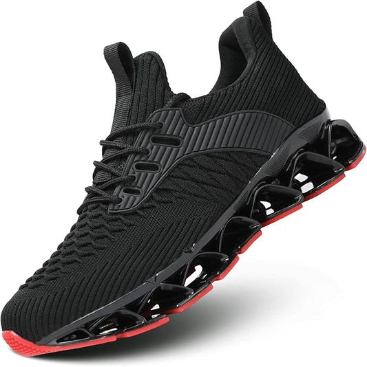 Men's Slip on Walking Running Shoes Blade Tennis Casual Fashion Sneakers Comfort Non Slip Work Sport Athletic Trainer